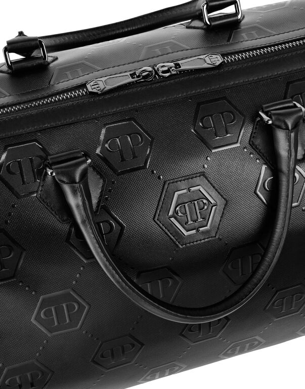Nappa Handle Bag Weekend  Embossed Monogram