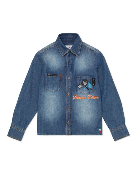 Denim Shirt LS Cars Racing