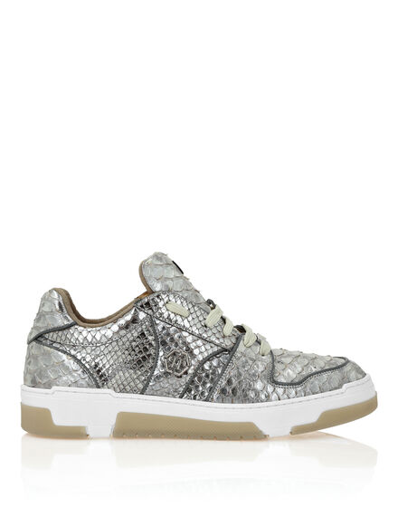 Python Leather Lo-Top Sneakers Hexagon