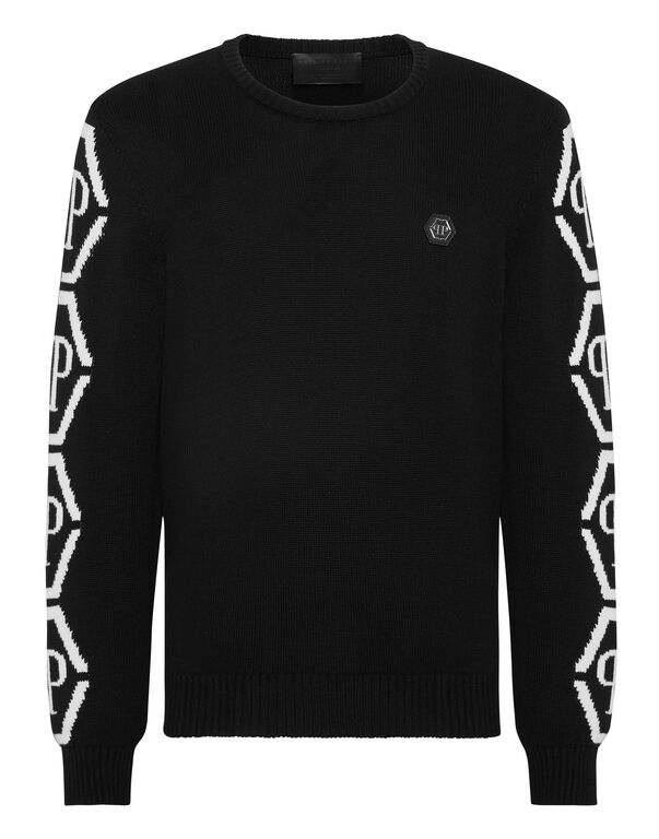 Knit Roundneck Hexagon