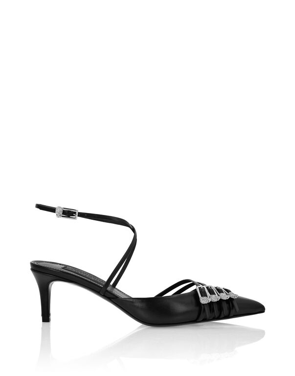 Multi-Strap Crossing Mid Heels 5