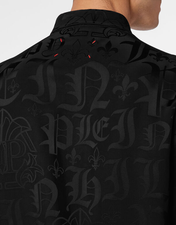 Jacquard Shirt Sugar Daddy Cut LS Monogram