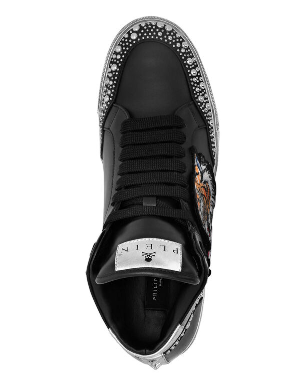 Leather Hi-Top Sneakers Retrokickz Tiger