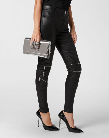 Mirror Leather Clutch