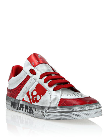 Croco Printed Leather Lo-Top Sneakers Retrokickz TM Retrokickz TM