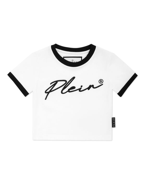 Cropped T-shirt Round Neck SS Signature
