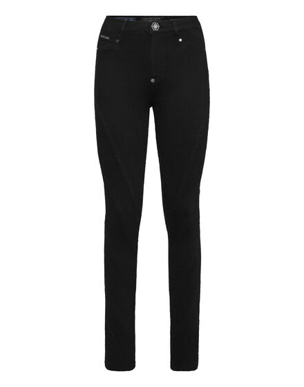 High-Waist Jeggings Multicutting