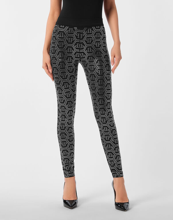 Leggings Monogram Strass