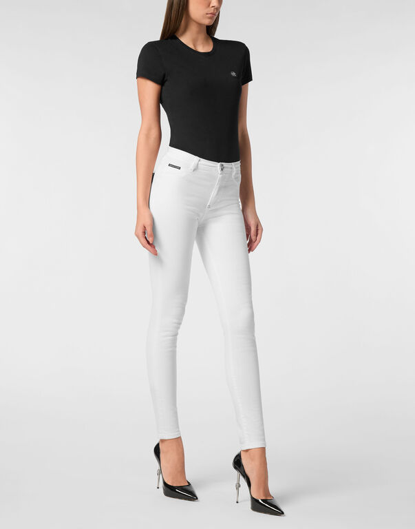 Denim High Waist Jegging Logo