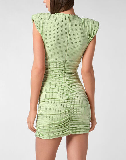 Jersey Mini Dress Strass Signature